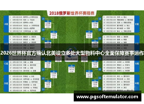 2026世界杯官方确认北美设立多处大型物料中心全面保障赛事运作 2026世界杯官方确认北美设立多处大型物料中心全面保障赛事运作